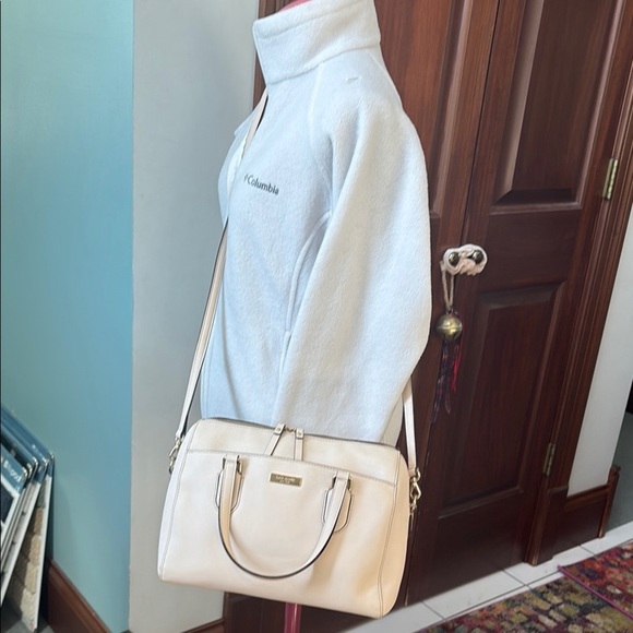 Kate Spade  Pink Satchel Crossbody bag  Saffiano leather  light pink Silvertone - Picture 3 of 17